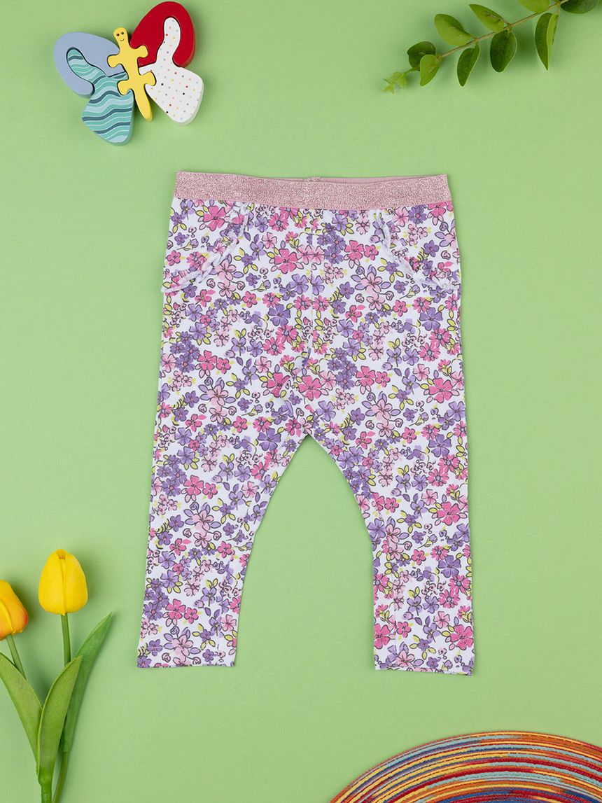 βρεφικό κολάν φλοράλ μωβ για κορίτσι - Prénatal