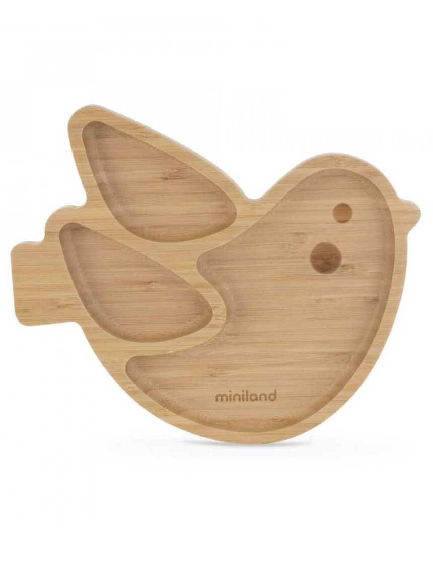 Miniland ξύλινο πιάτο wooden plate chick - Miniland