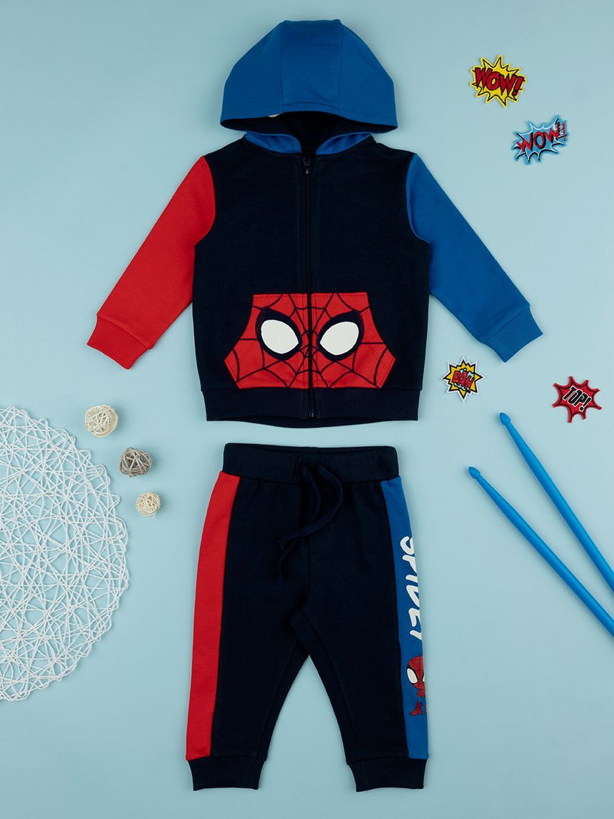 βρεφικό σετ ζακέτα και φόρμα με το spiderman για αγόρι - Prénatal