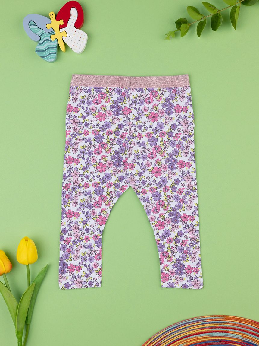 βρεφικό κολάν φλοράλ μωβ για κορίτσι - Prénatal