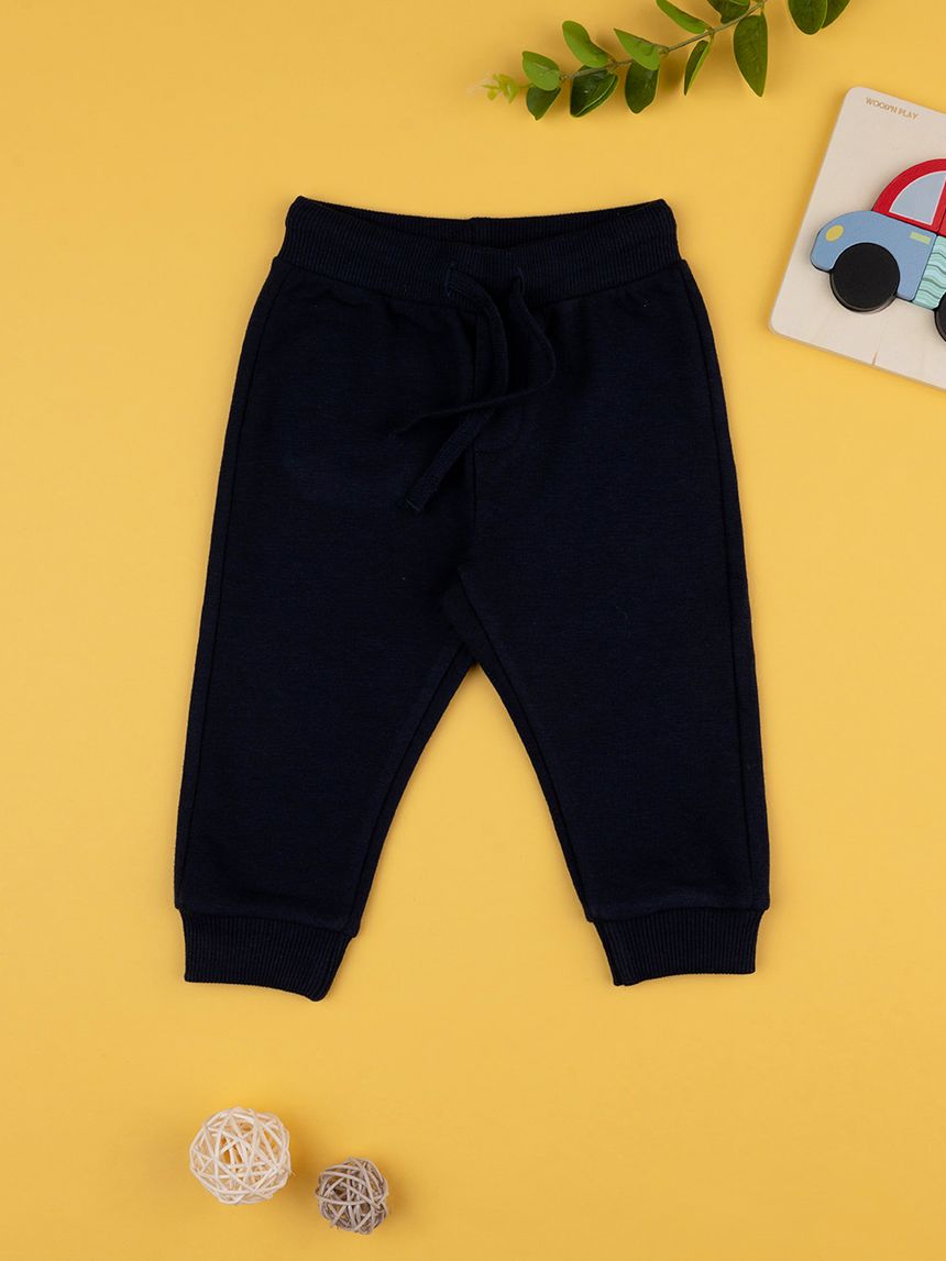βρεφικό παντελόνι φόρμας σκούρο μπλε για αγόρι - Prénatal