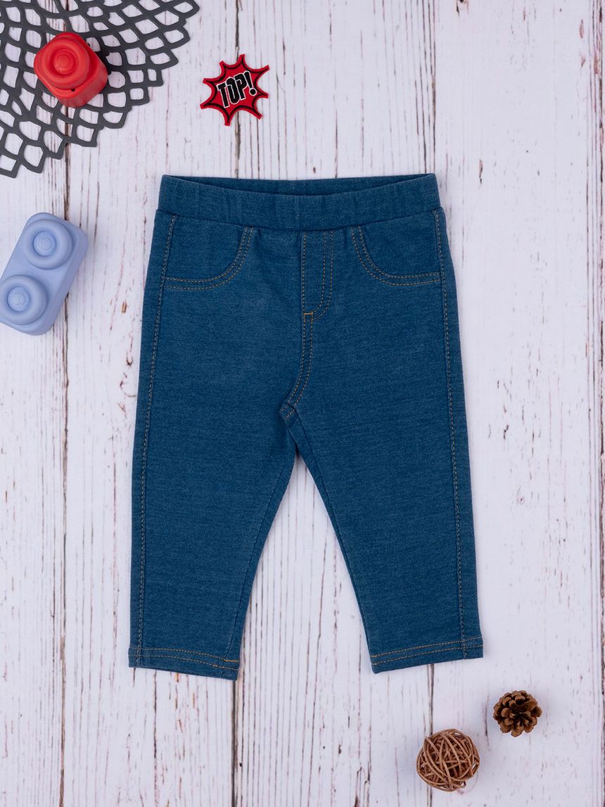 κολάν jeggings denim ελαστικό για κορίτσι - Prénatal