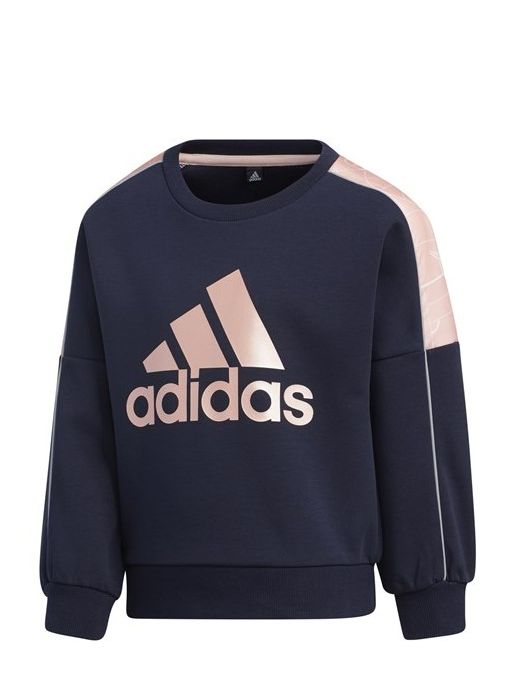 Adidas μπλούζα φούτερ μπλε gl1362 για κορίτσι - Adidas