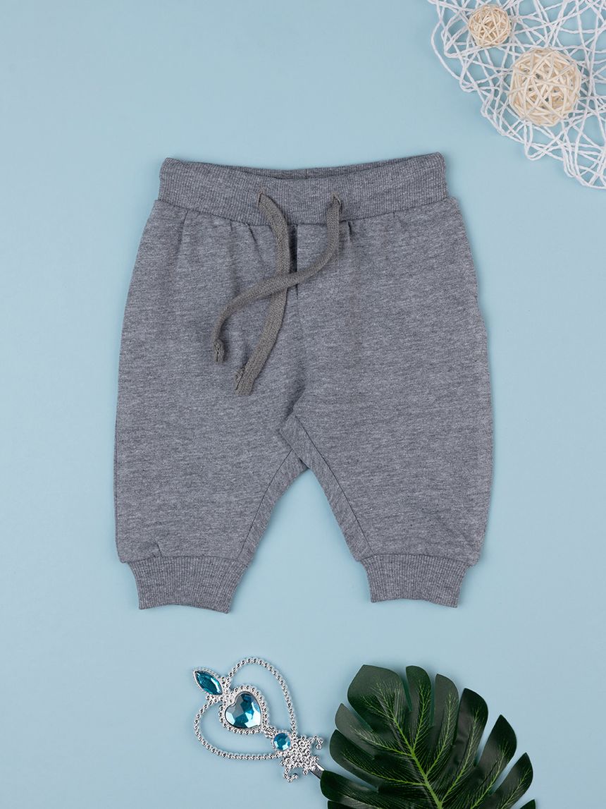 βρεφικό παντελόνι φόρμας γκρι για αγόρι - Prénatal