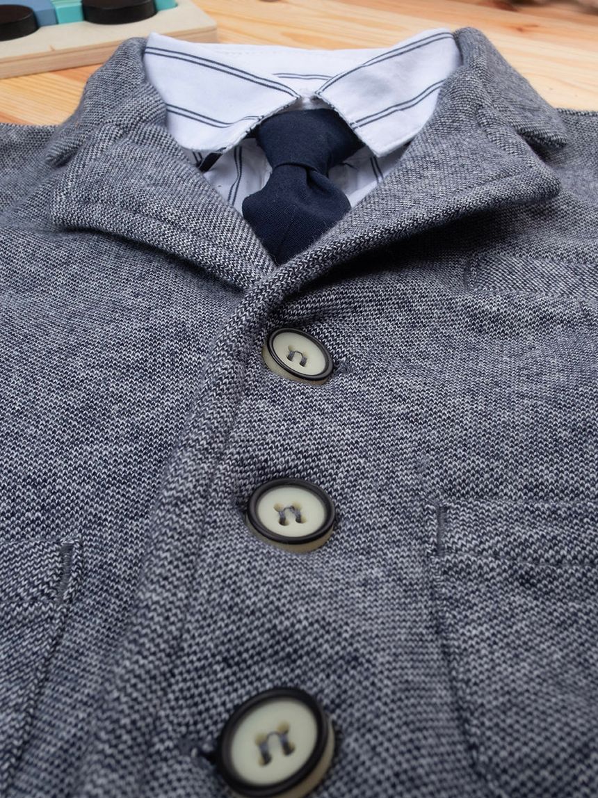 βρεφικό σετ σακάκι, πουκάμισο, παντελόνι για αγόρι - Prénatal