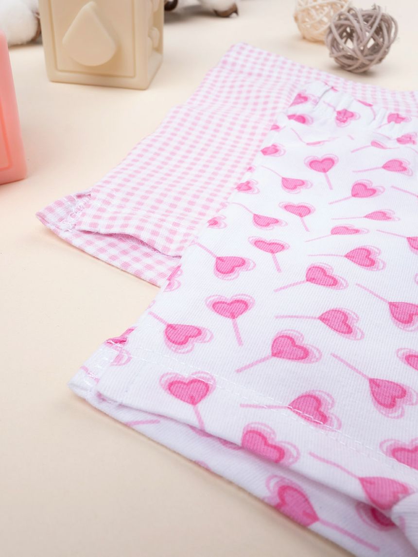 βρεφικά σορτσάκια πακέτο x2 για κορίτσι - Prénatal