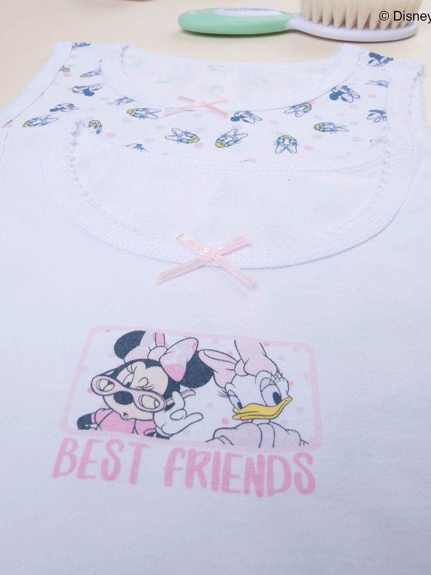 παιδικά φανελάκια πακέτο x2 με τη minnie και τη daisy για κορίτσι - Prénatal