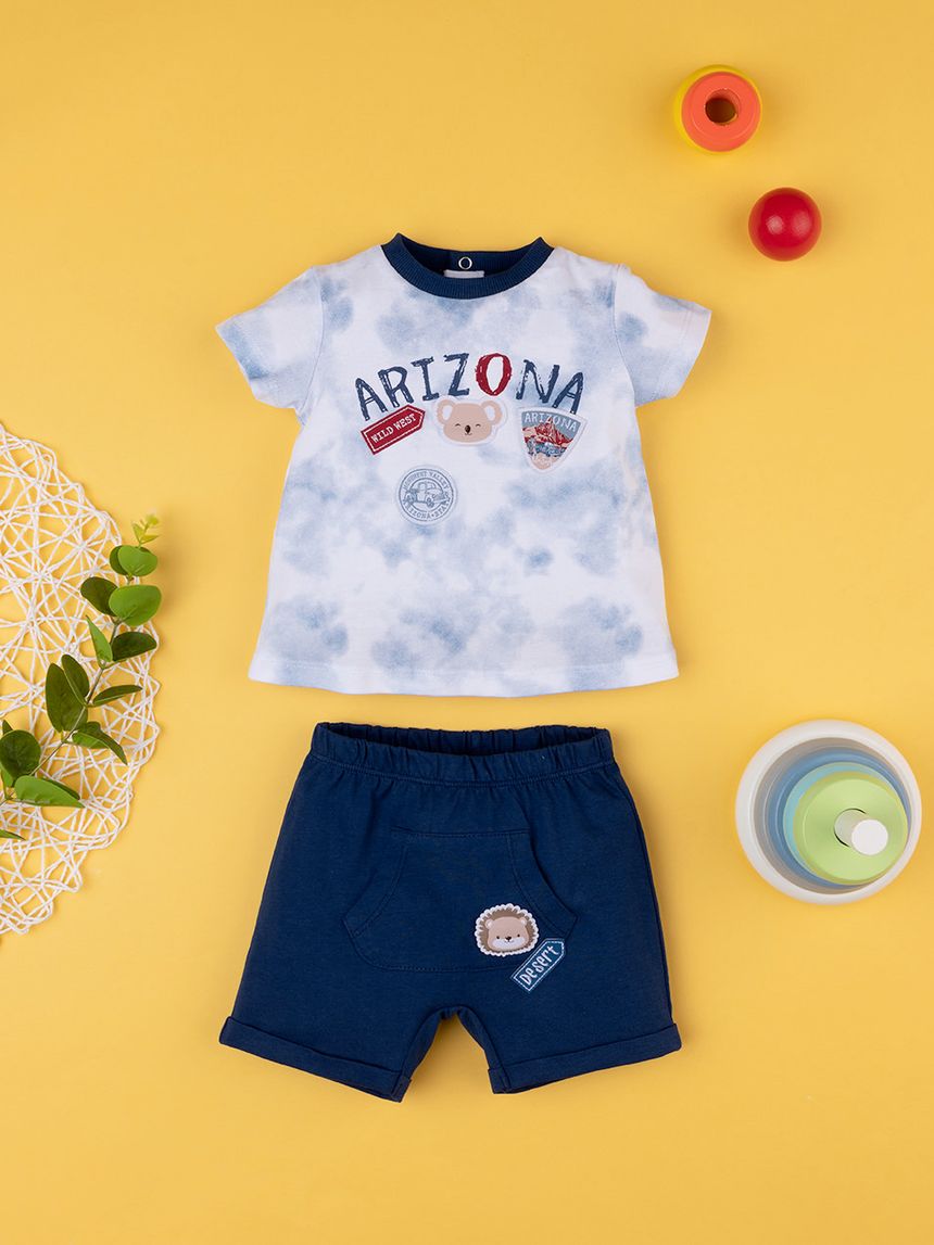 βρεφικό σετ t-shirt και σορτσάκι arizona για αγόρι - Prénatal