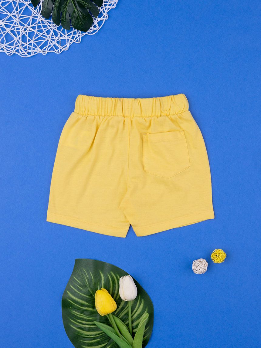 βρεφική βερμούδα κίτρινη για αγόρι - Prénatal