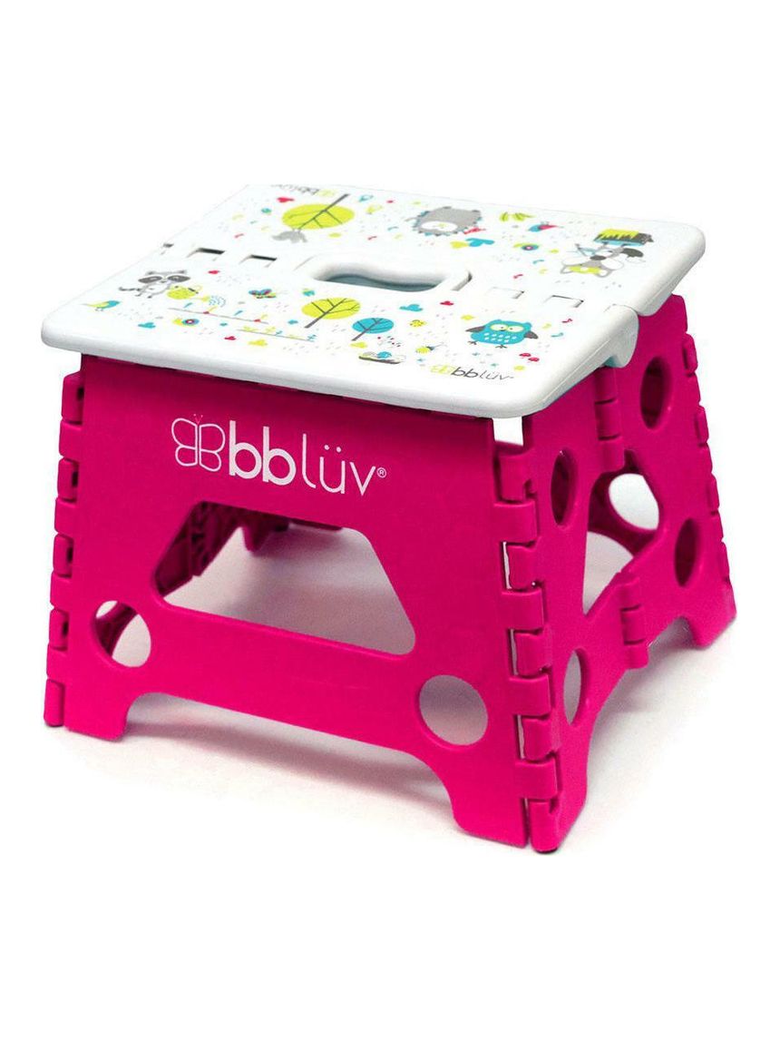 Bbluv μονό βοηθητικό σκαλοπατάκι μπάνιου αναδιπλούμενο pink b0114-p - Bbluv