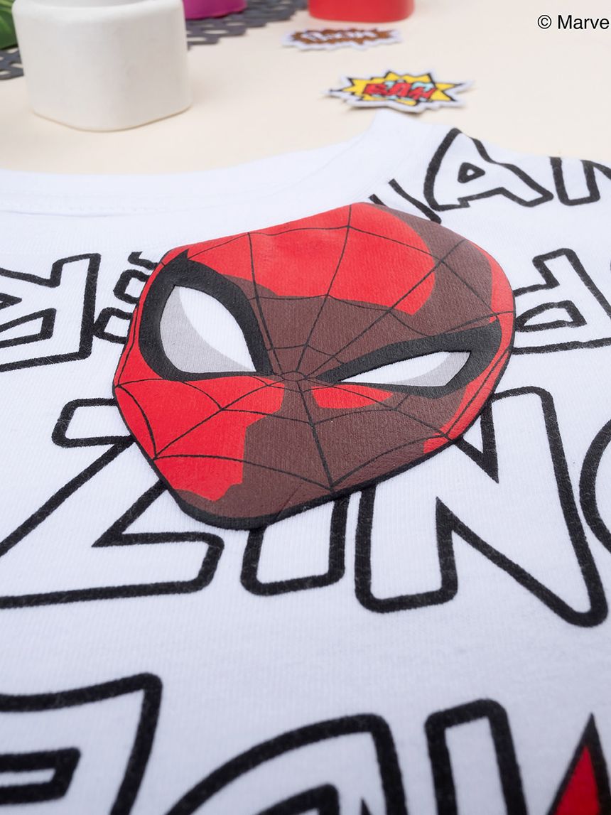 παιδικό t-shirt λευκό με το spiderman για αγόρι - Prénatal