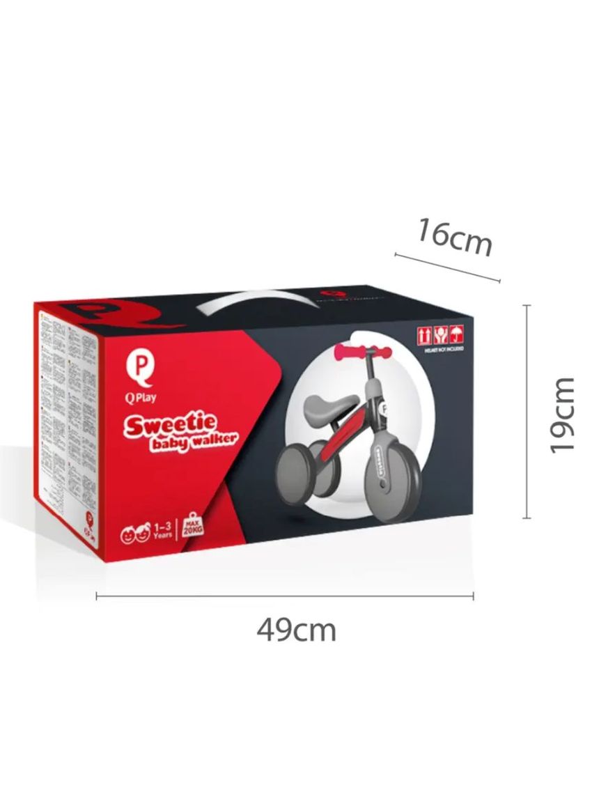 Qplay sweetie κόκκινο - ποδήλατο ισορροπίας / περπατούρα 01-1212063-02 - QPLAY