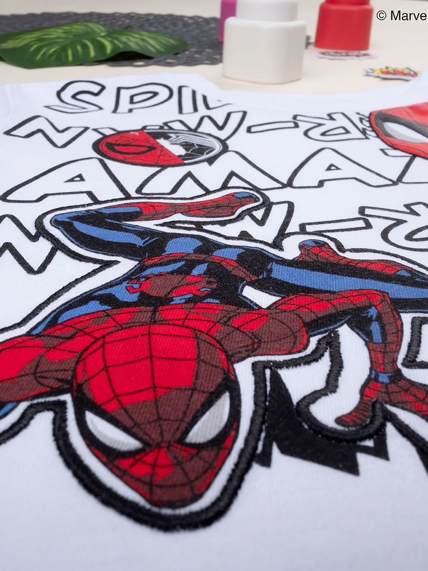 παιδικό t-shirt λευκό με το spiderman για αγόρι - Prénatal
