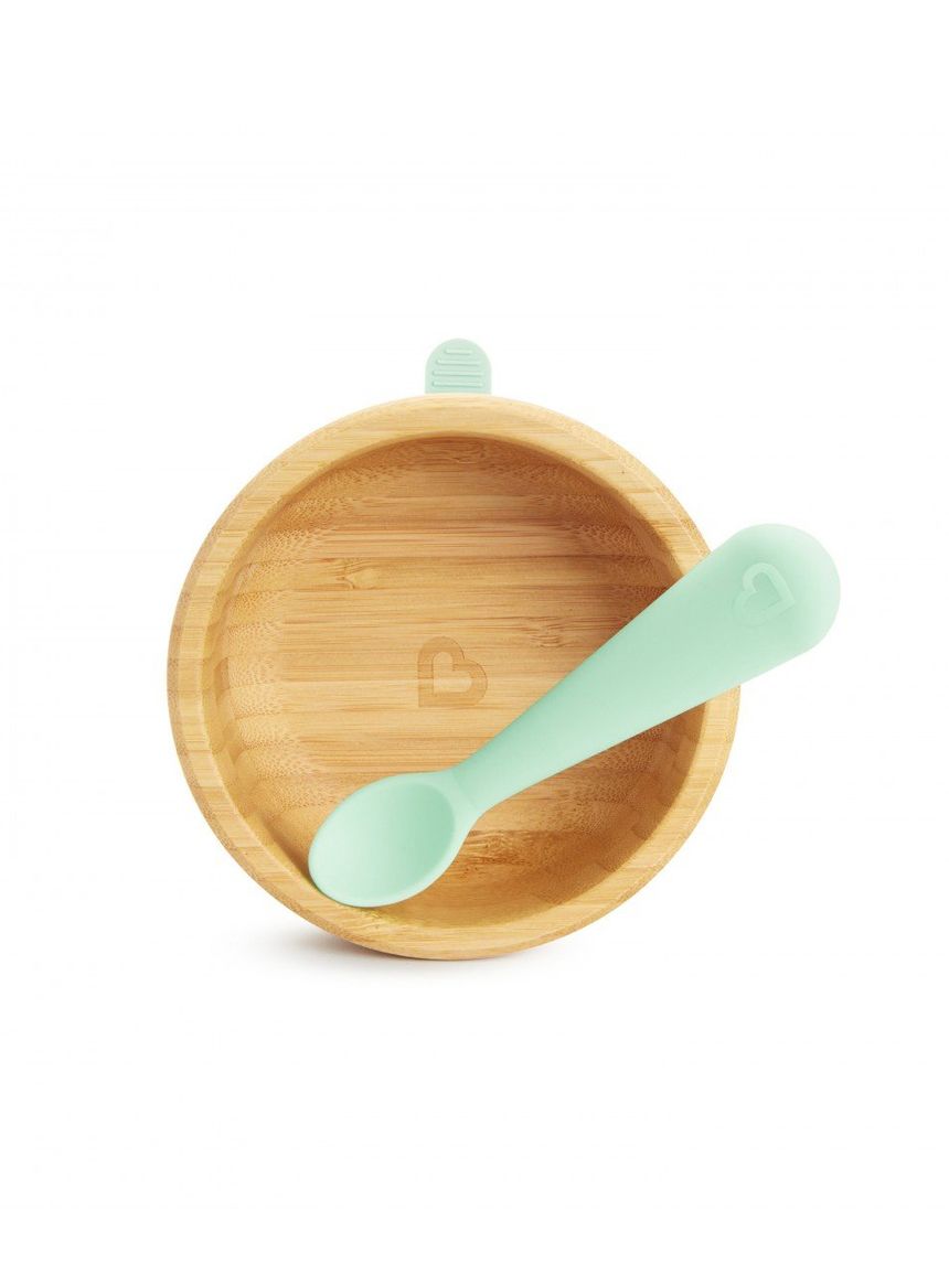 Munchkin bambou σετ φαγητού με μπολ & κουτάλι 6m+ 90037 - Munchkin