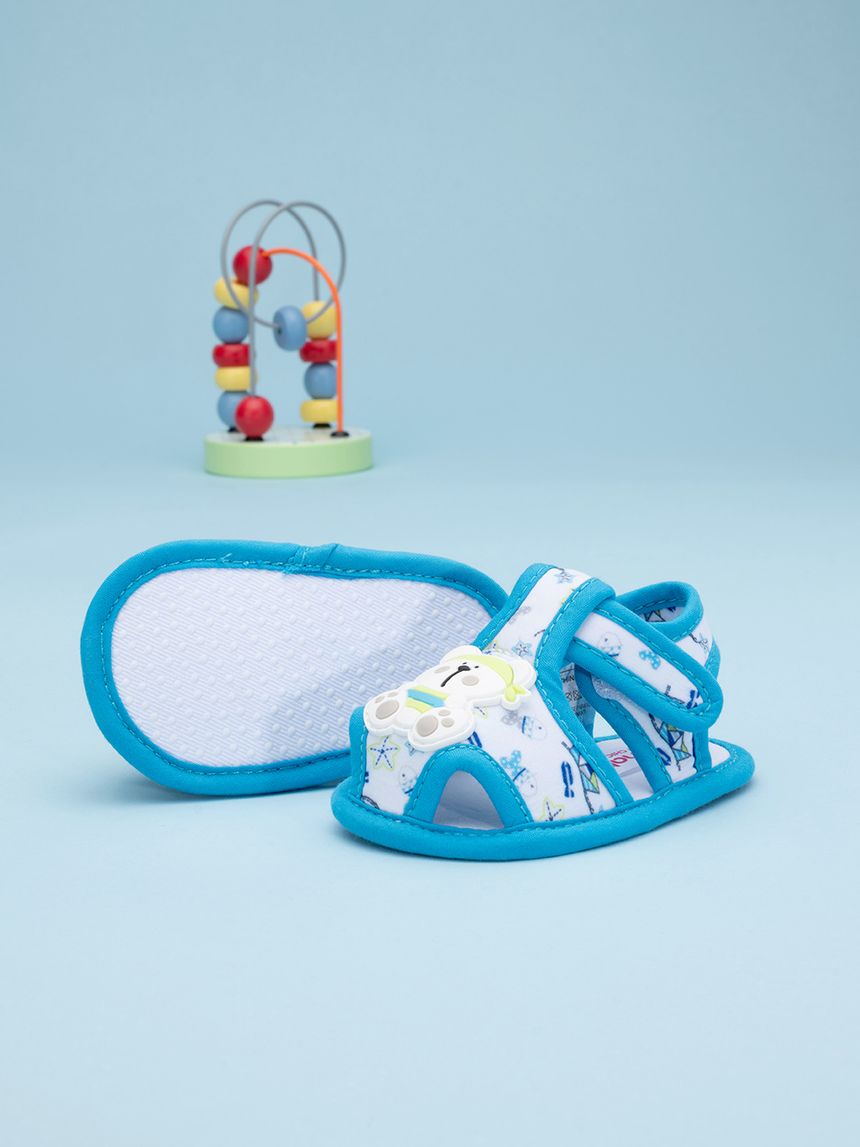 βρεφικά παπούτσια αγκαλιάς σανδάλια με αρκουδάκια για αγόρι - Prénatal