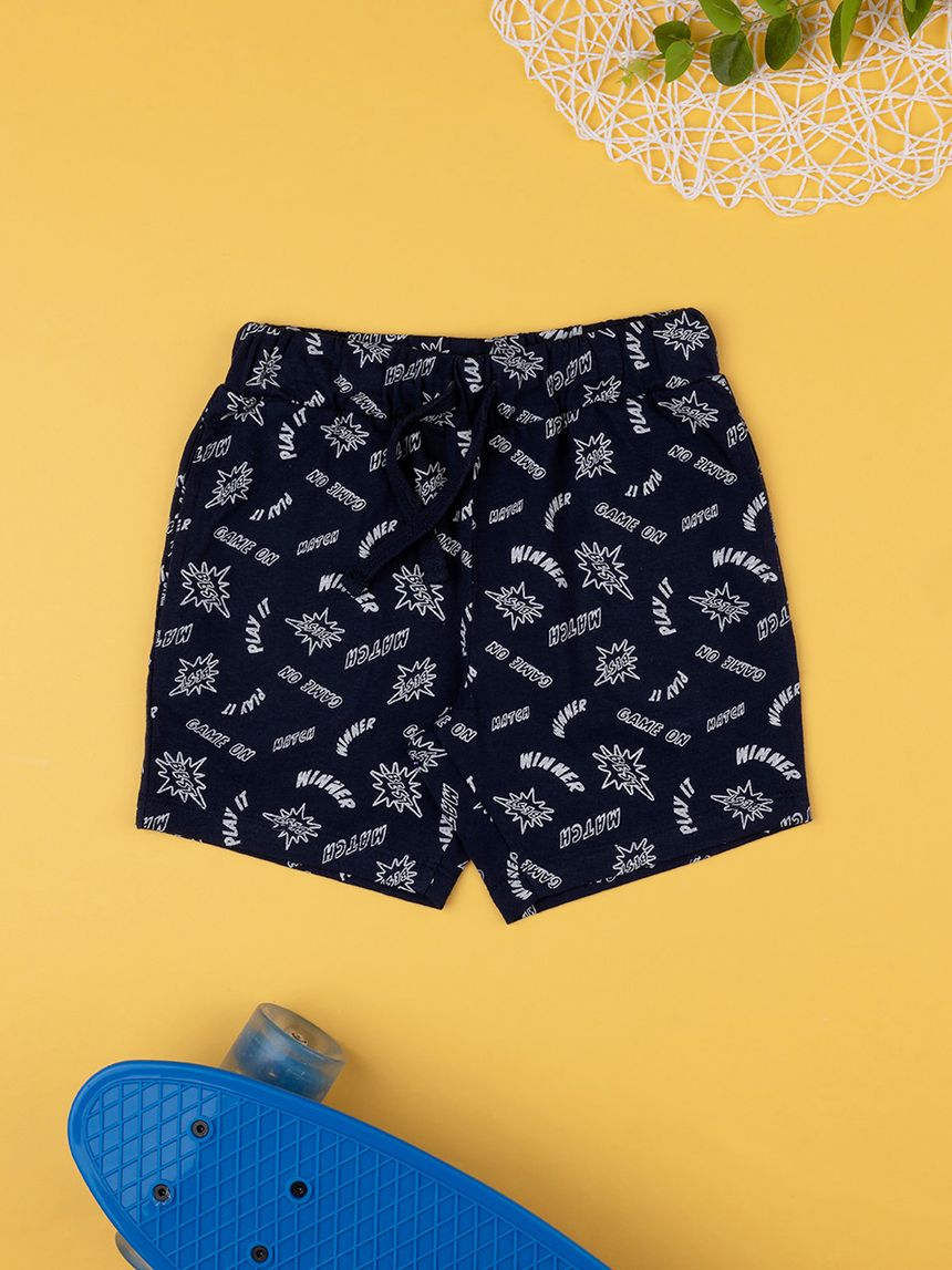 παιδικό σορτσάκι μπλε σκούρο winner για αγόρι - Prénatal