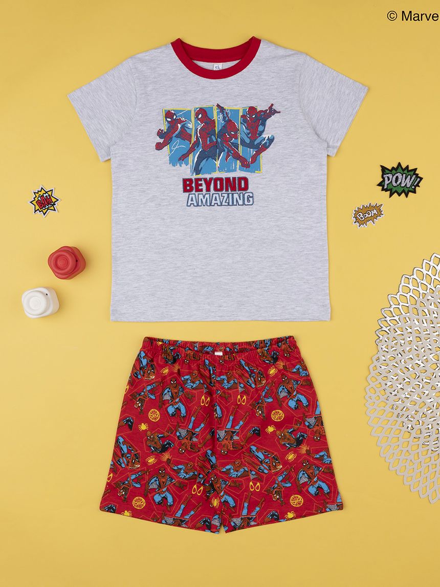 παιδική πιτζάμα κοντή με το spiderman για αγόρι - Prénatal