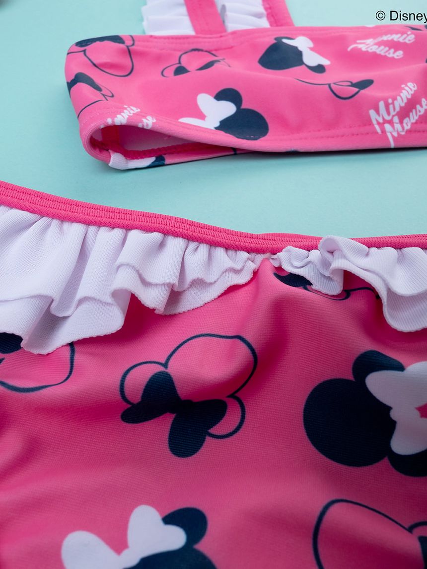 παιδικό μαγιό μπικίνι φούξια με τη minnie για κορίτσι - Prénatal
