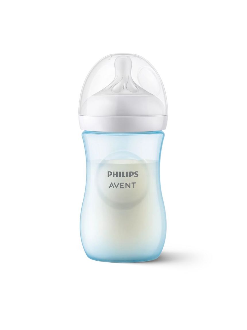 Philips avent πλαστικό μπιμπερό natural response 260ml μέτριας ροής 3-6m μπλε scy903/21 - Philips Avent