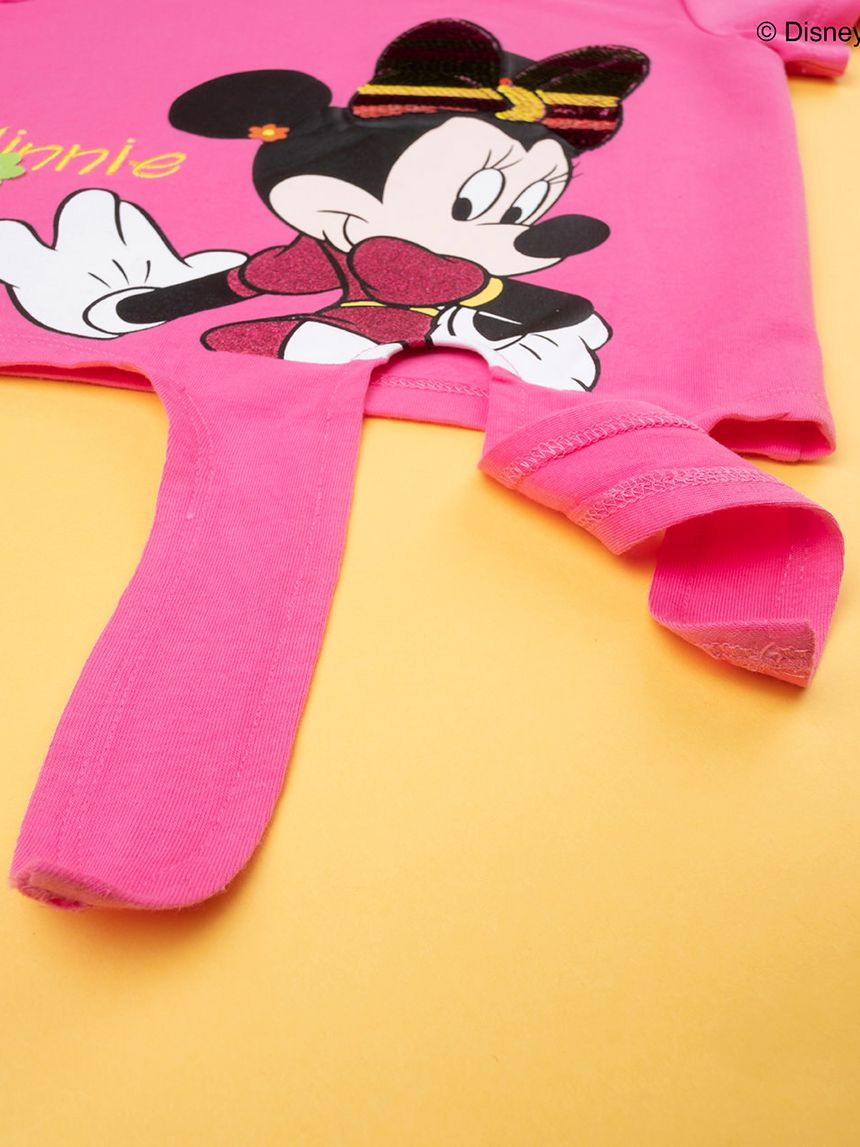 παιδικό t-shirt φούξια με τη minnie για κορίτσι - Prénatal