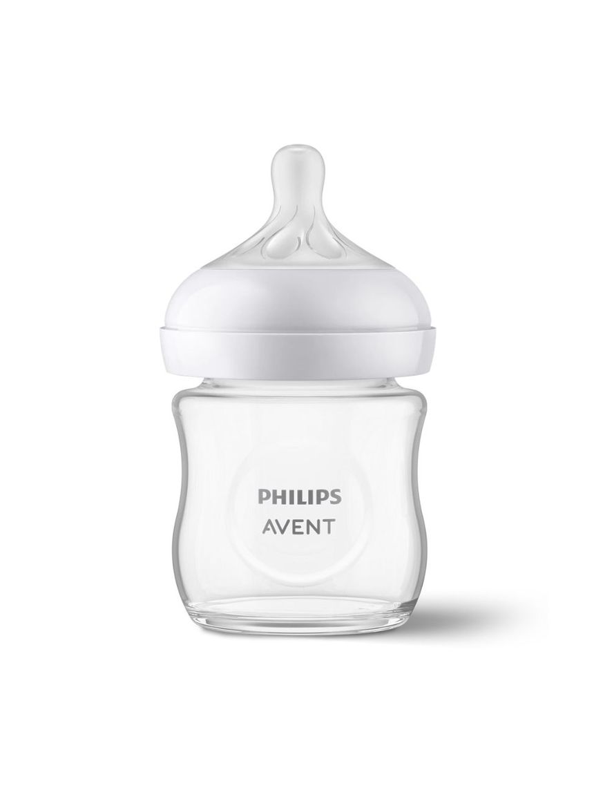 Philips avent γυάλινο μπιμπερό natural response 120ml αργής ροής 0-3m scy930/01 - Philips Avent