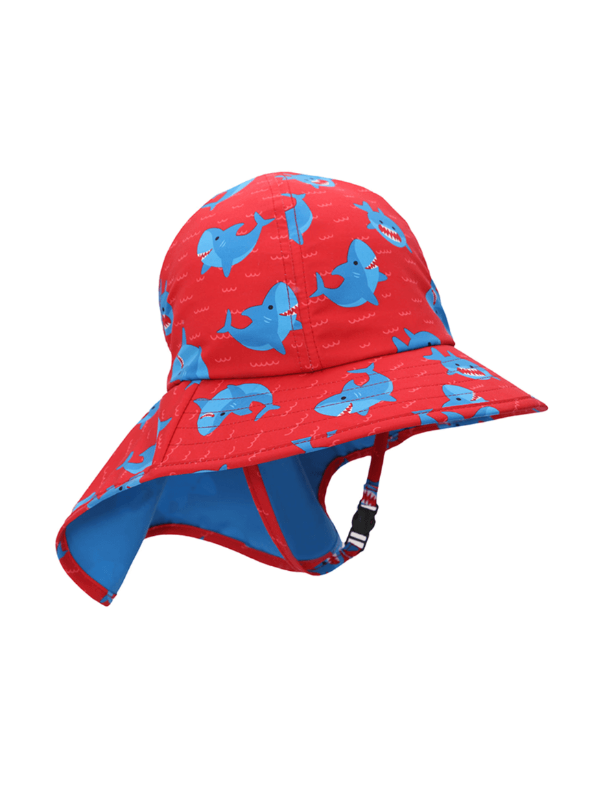 Zoocchini καπέλο λεγεωνάριου upf50 sherman the shark για αγόρι - Zoocchini
