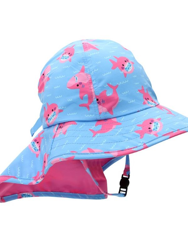 Zoocchini καπέλο λεγεωνάριου upf50 ροζ καρχαρίας για κορίτσι - Zoocchini
