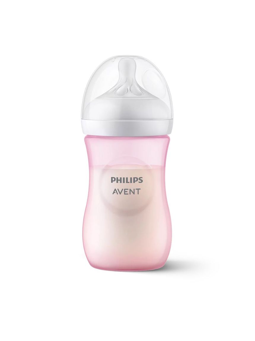 Philips avent πλαστικό μπιμπερό natural response 260ml μέτριας ροής 3-6m ροζ scy903/11 - Philips Avent