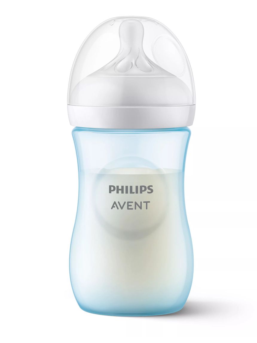 Philips avent πλαστικό μπιμπερό natural response 1m+ 260ml μπλε, scy903/21 - Philips Avent