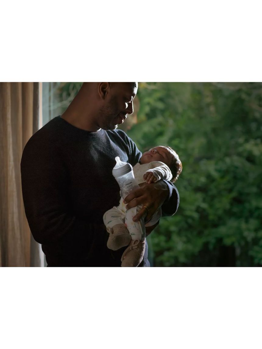 Philips avent πλαστικό μπιμπερό natural response 260ml μέτριας ροής 3-6m καμηλοπάρδαλη scy903/66 - Philips Avent