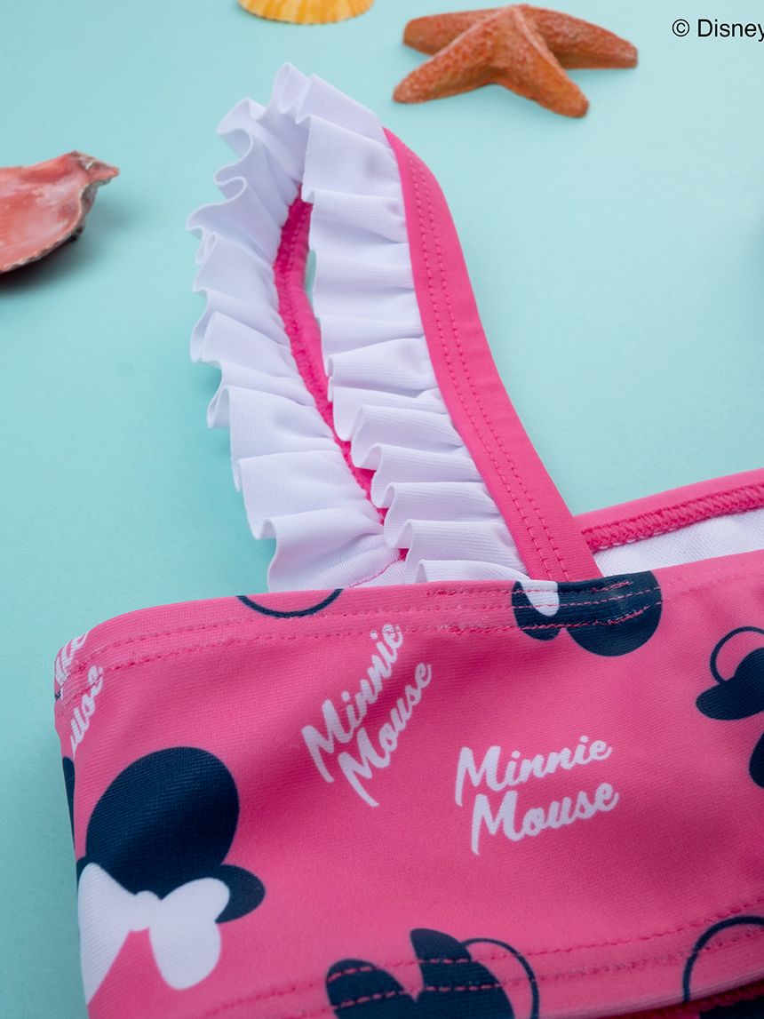 παιδικό μαγιό μπικίνι φούξια με τη minnie για κορίτσι - Prénatal