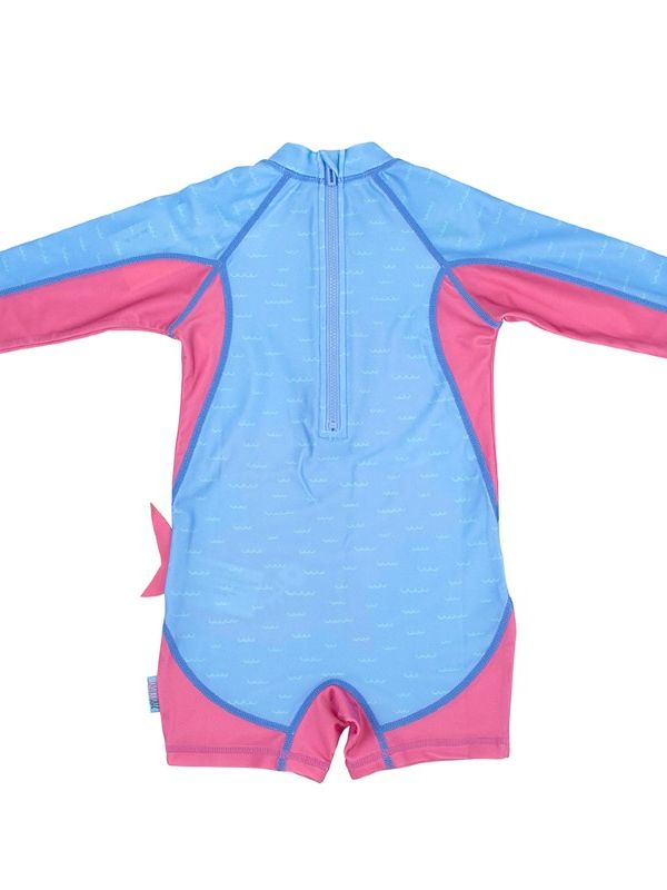 Zoocchini surf suit upf50 pink shark για κορίτσι - Zoocchini