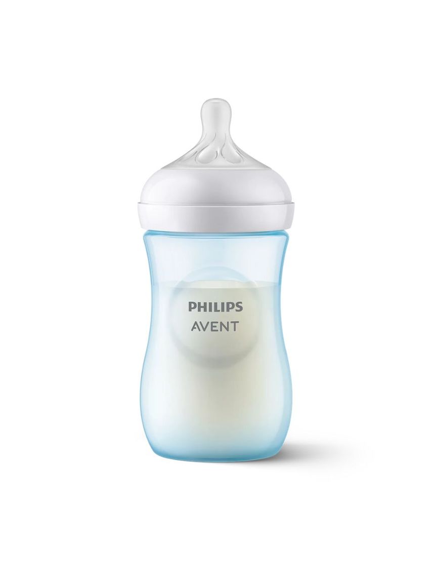 Philips avent πλαστικό μπιμπερό natural response 260ml μέτριας ροής 3-6m μπλε scy903/21 - Philips Avent
