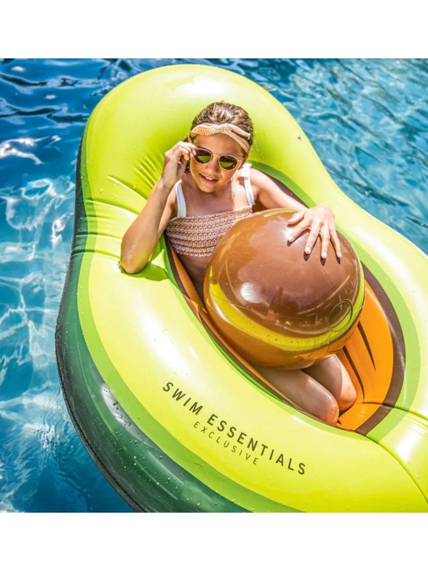 Swim essentials στρώμα θαλάσσης αβοκάντο 180x120εκ με φουσκωτή μπάλα swe-2020se08 - Swim Essentials
