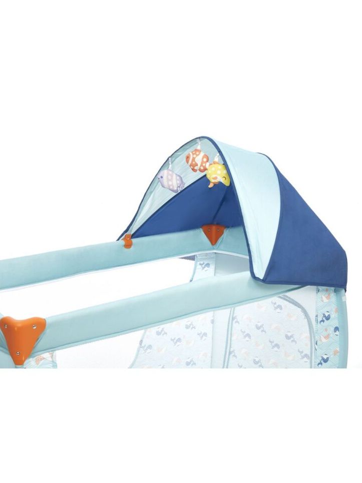 Giordani παρκοκρέβατο deluxe μπλε ψαράκι - Giordani