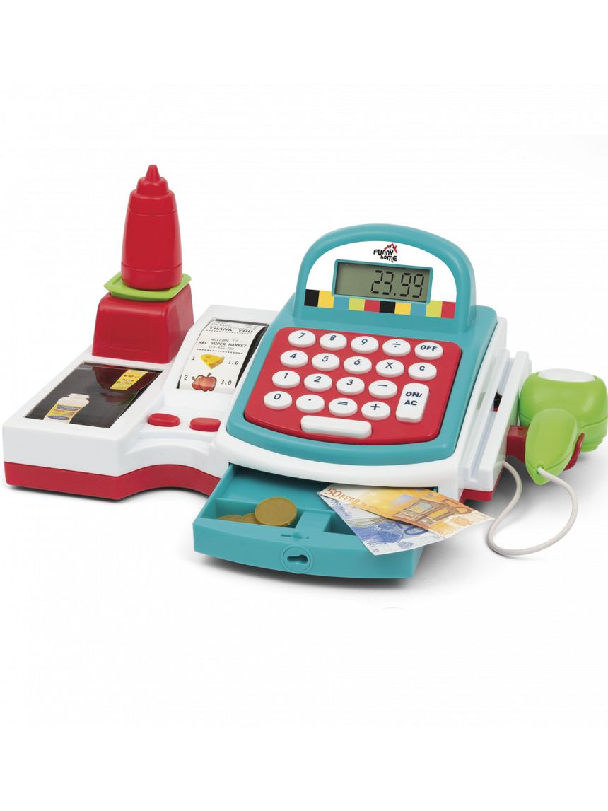 Funny home παιδική ταμειακή μηχανή με αξεσουάρ prg00702 - FunnyHome