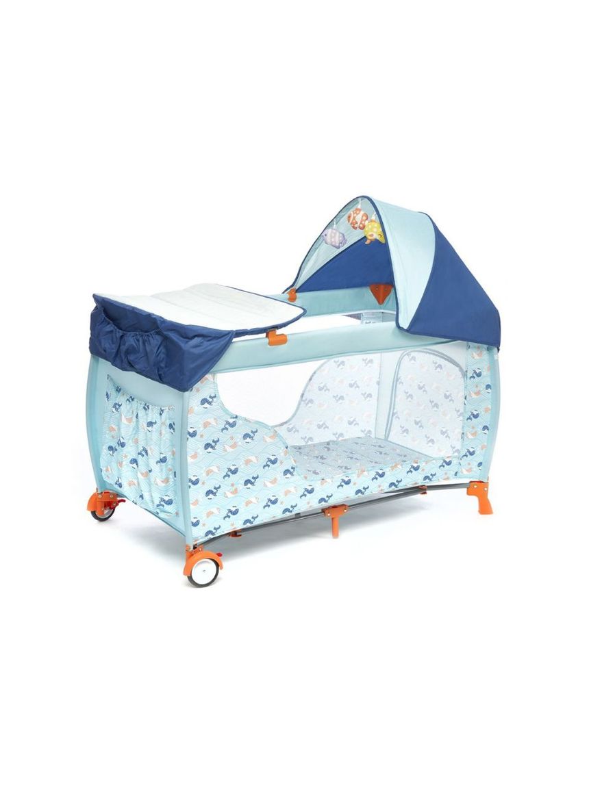 Giordani παρκοκρέβατο deluxe μπλε ψαράκι - Giordani