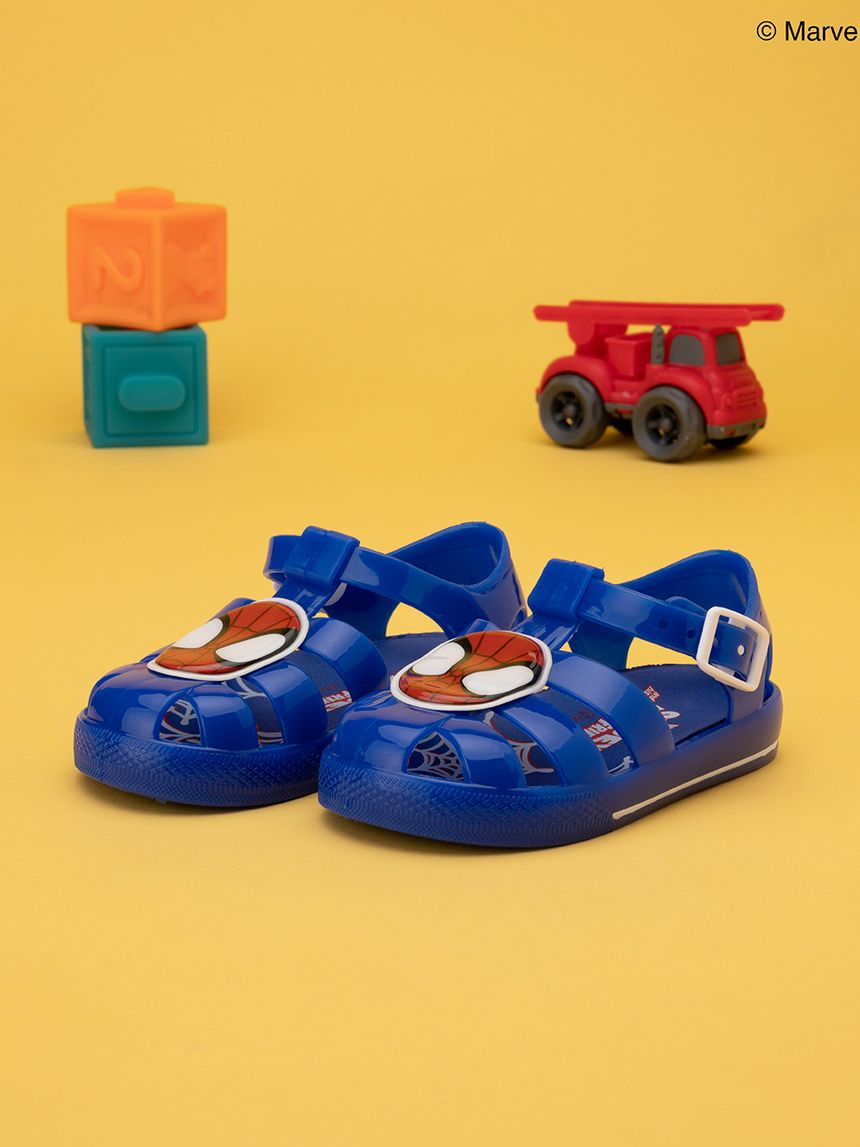 σανδάλια θαλάσσης μπλε με το spiderman για αγόρι - Silverlit