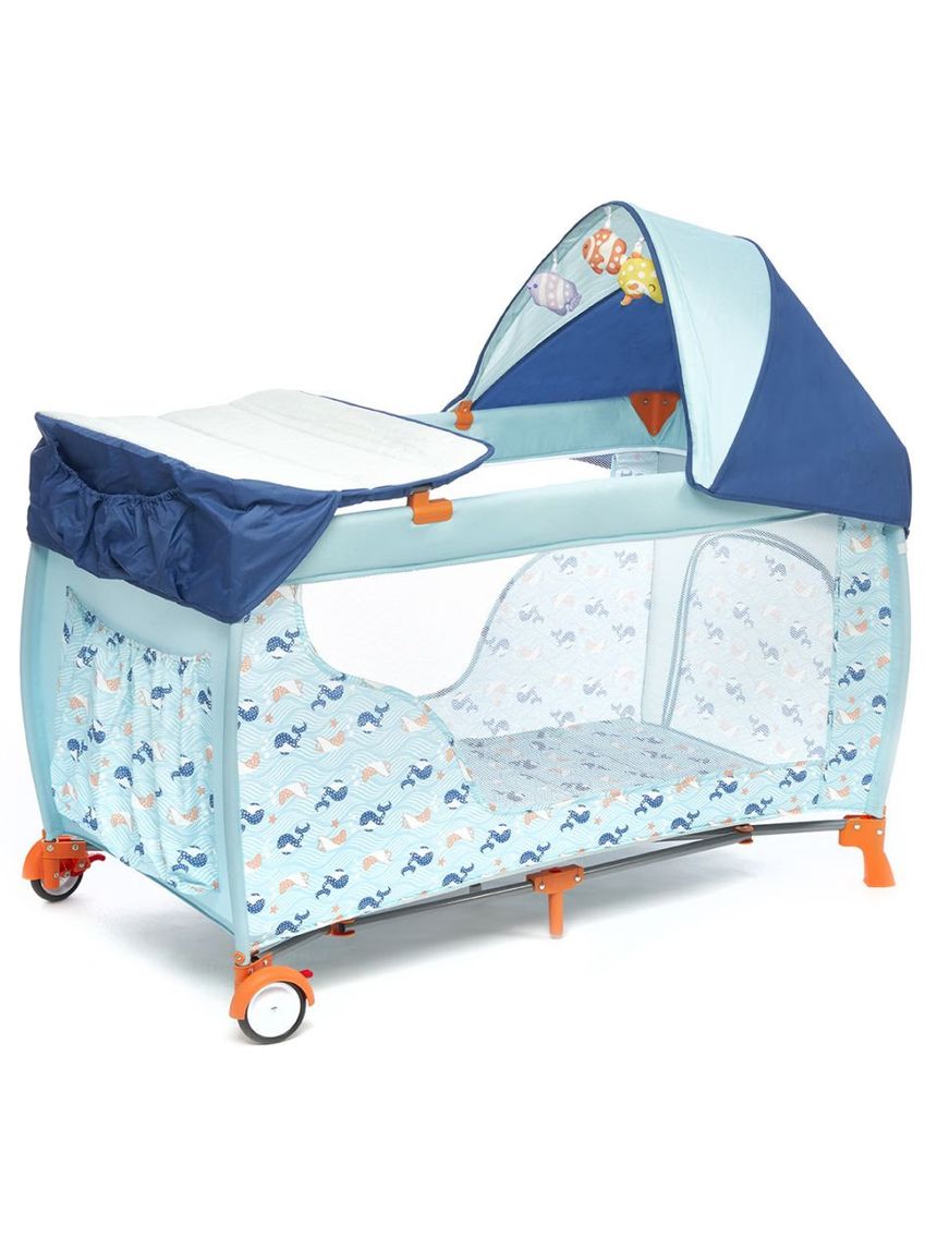 Giordani παρκοκρέβατο deluxe μπλε ψαράκι - Giordani