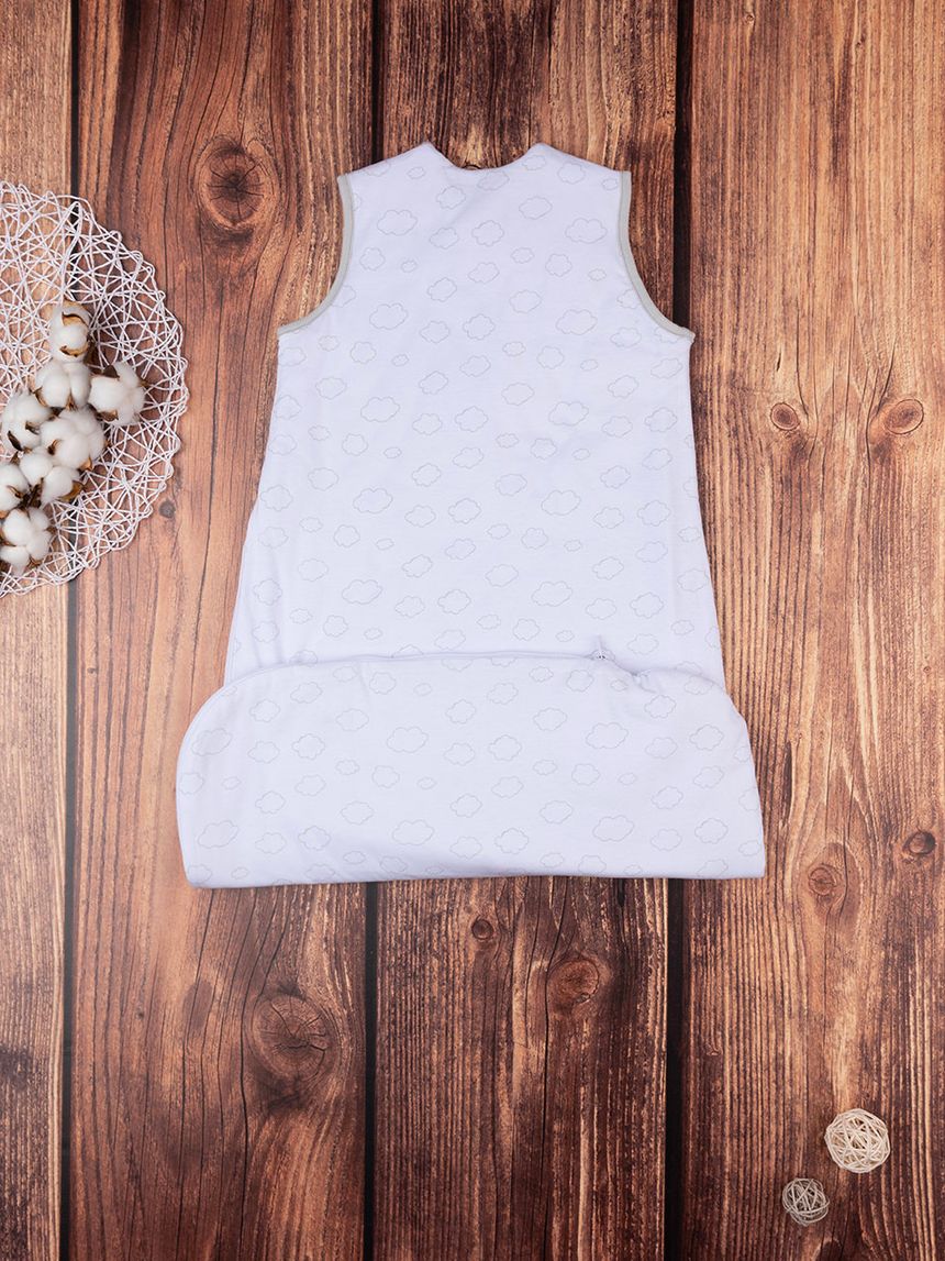 βρεφικός αμάνικος υπνόσακος λευκός με λαγουδάκια 2.5 tog unisex - Prénatal