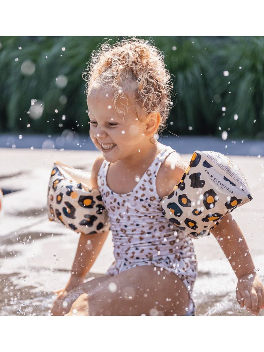 Swim essentials: μπρατσάκια 2-6 ετών "beige leopard" swe-2020se57 - Swim Essentials