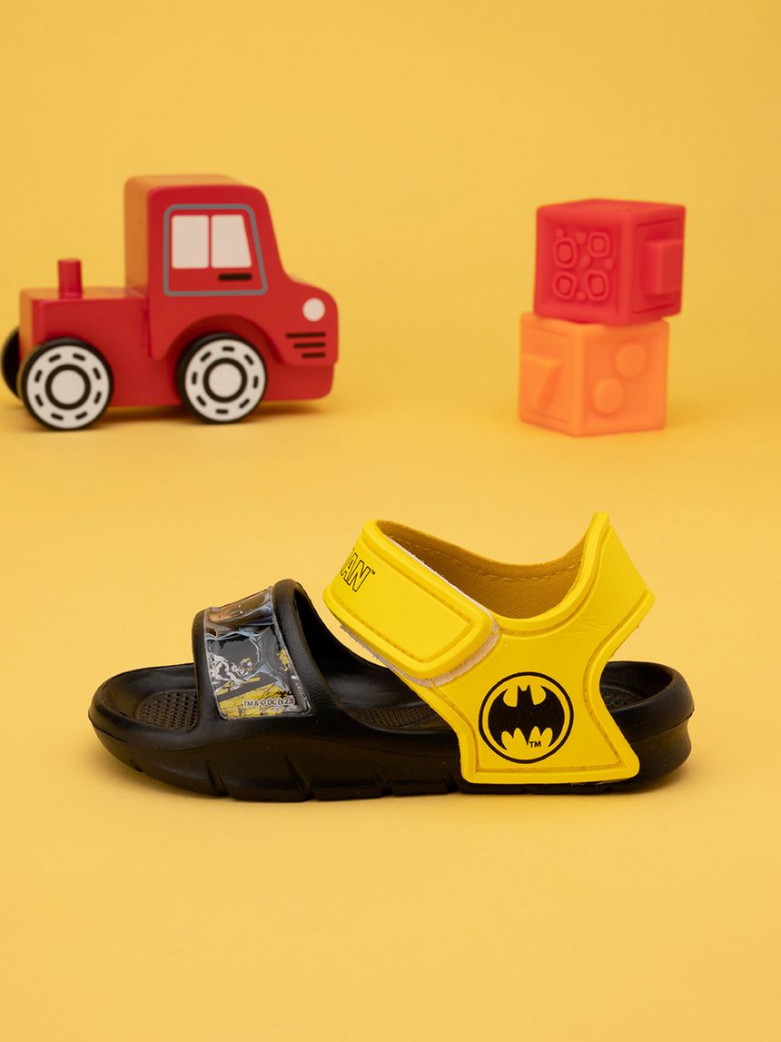 σανδάλια μαύρα/κίτρινα με τον batman για αγόρι - Silverlit