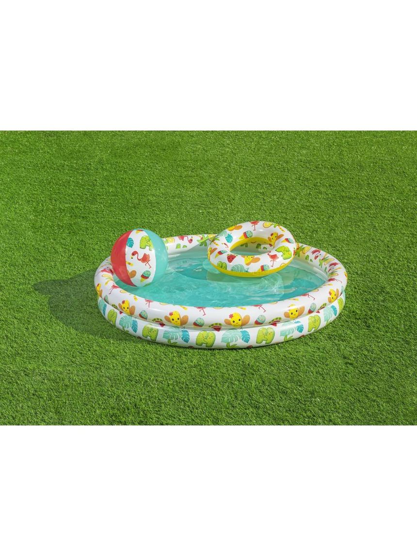 Bestway σετ παιδική πισίνα με μπάλα & σωσίβιο 122x20cm - Bestway