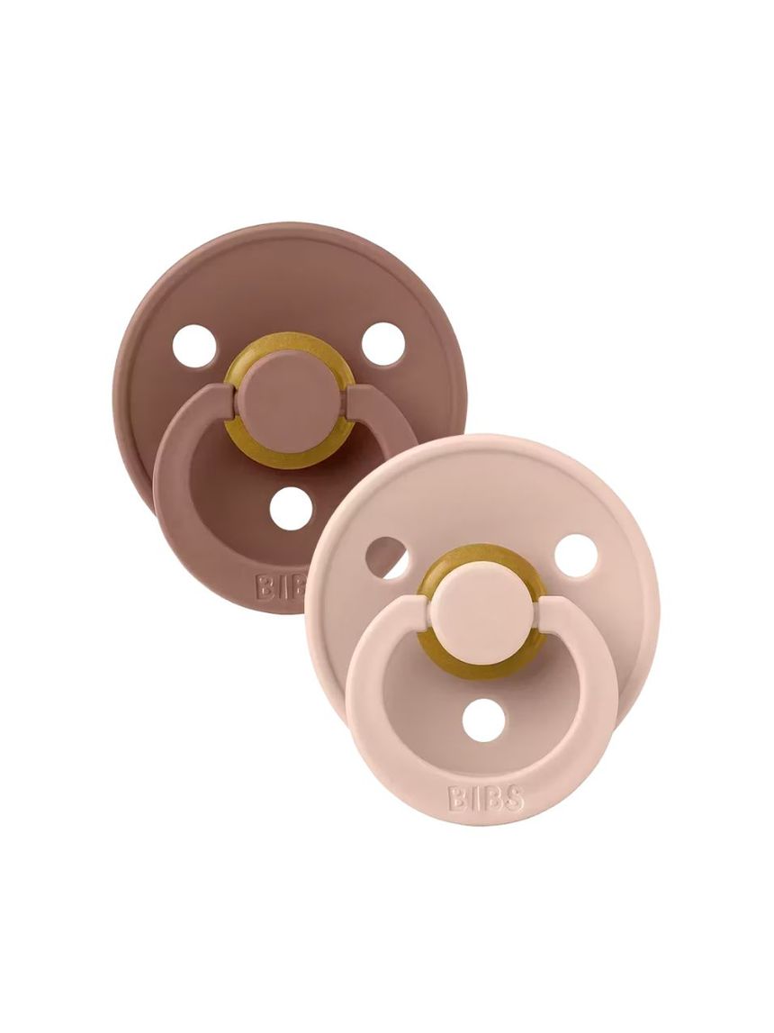 Bibs πιπίλες καουτσούκ 2τμχ colour 0m+ woodchuck/blush - BIBS