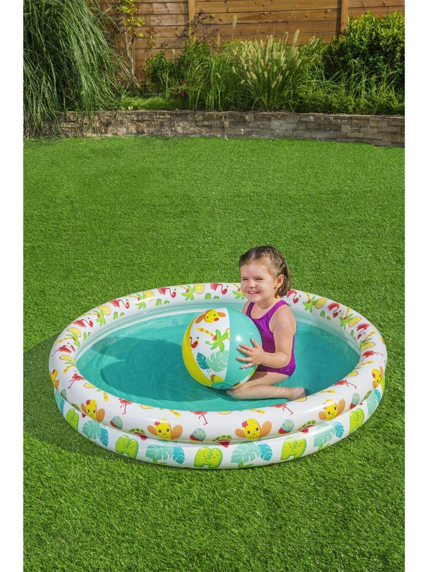 Bestway σετ παιδική πισίνα με μπάλα & σωσίβιο 122x20cm - Bestway