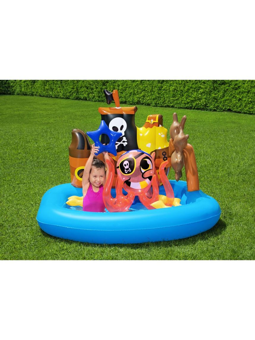Bestway φουσκωτή πισίνα playcenter πειρατικό πλοίο 140x130x104εκ. - Bestway