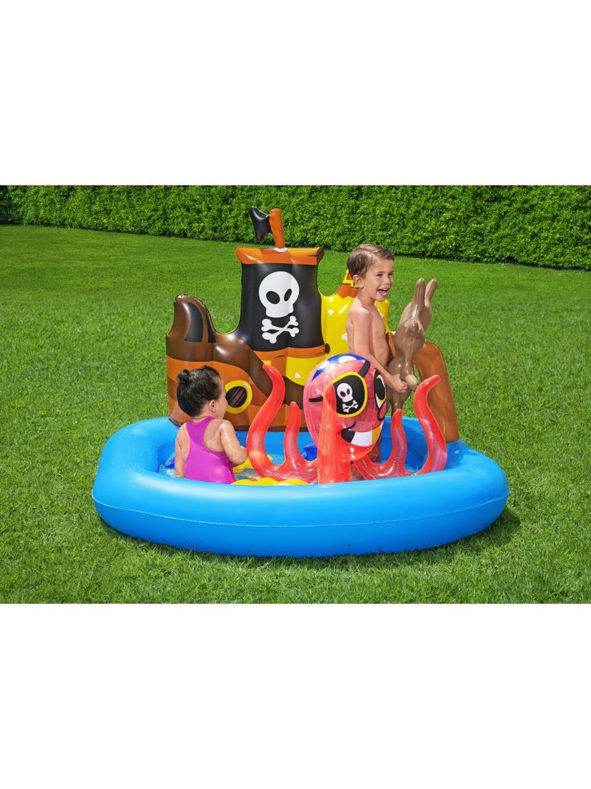 Bestway φουσκωτή πισίνα playcenter πειρατικό πλοίο 140x130x104εκ. - Bestway