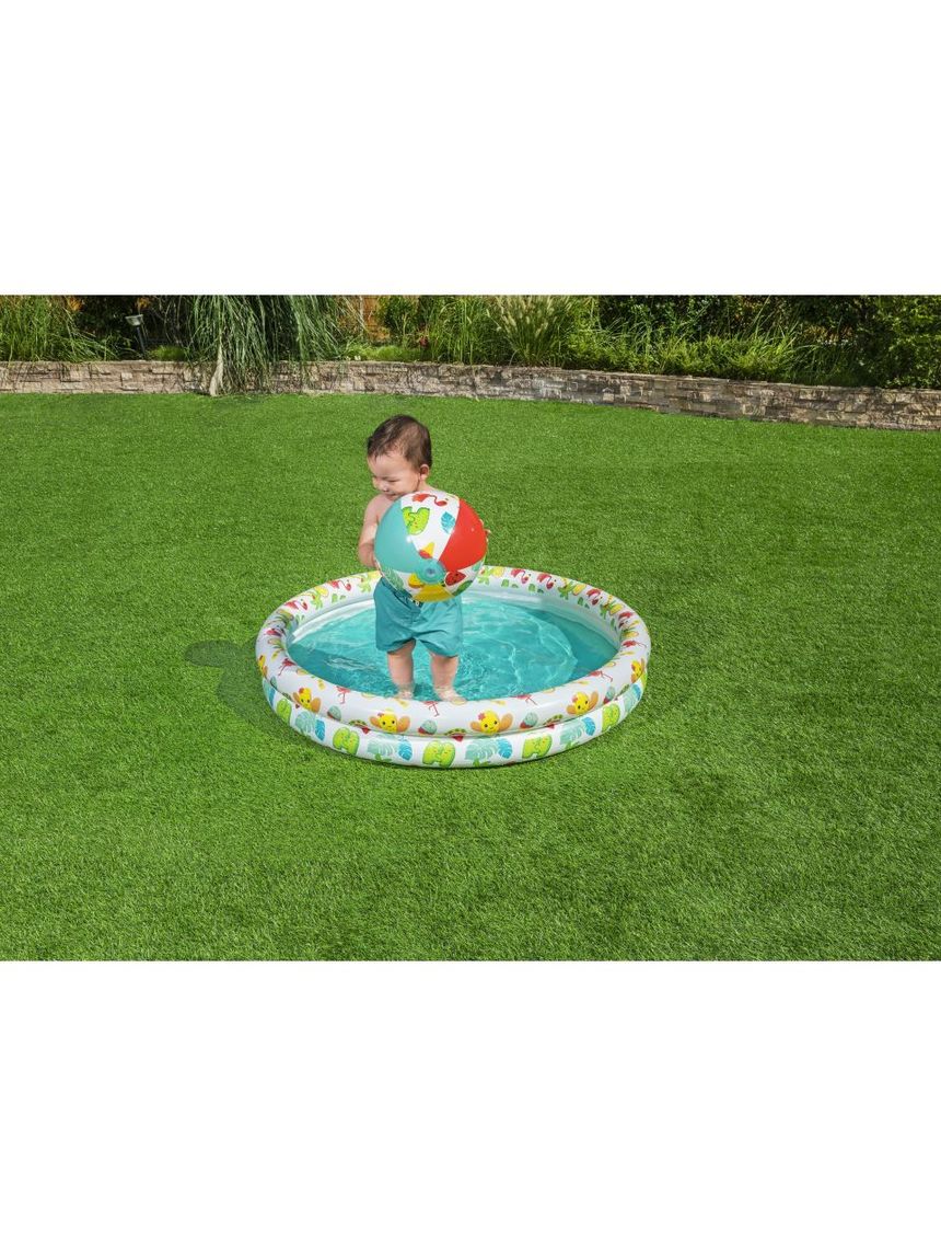 Bestway σετ παιδική πισίνα με μπάλα & σωσίβιο 122x20cm - Bestway