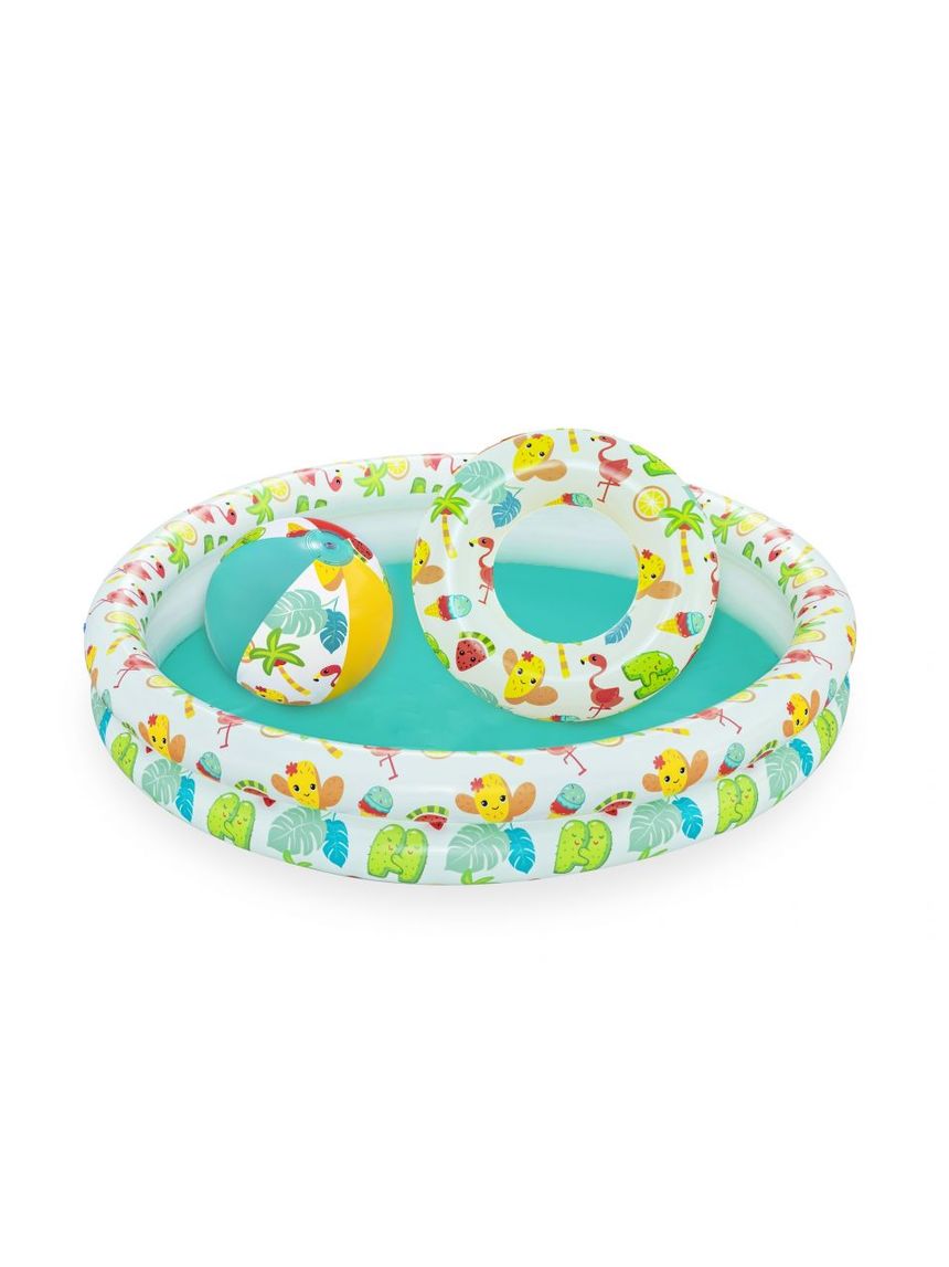 Bestway σετ παιδική πισίνα με μπάλα & σωσίβιο 122x20cm - Bestway