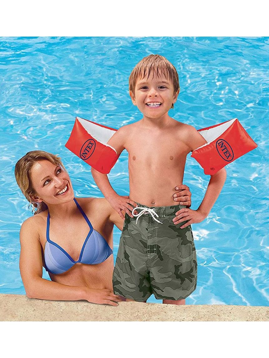 Intex large deluxe arm bands μεγάλα κυλινδρικά κόκκινα μπρατσάκια 30x15cm - Intex